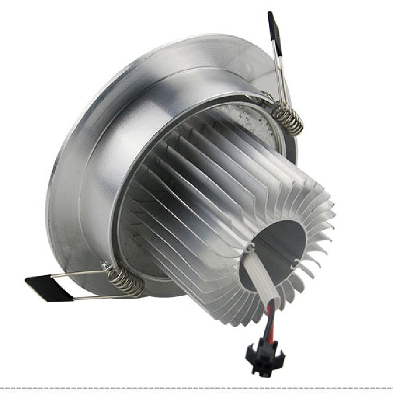 Silver Dimmable Recessed Anti Glare LED Downlights 3W/6W/10W/14W/18W/24W COB Ceiling Spot Lights AC85~265V Background Lamps