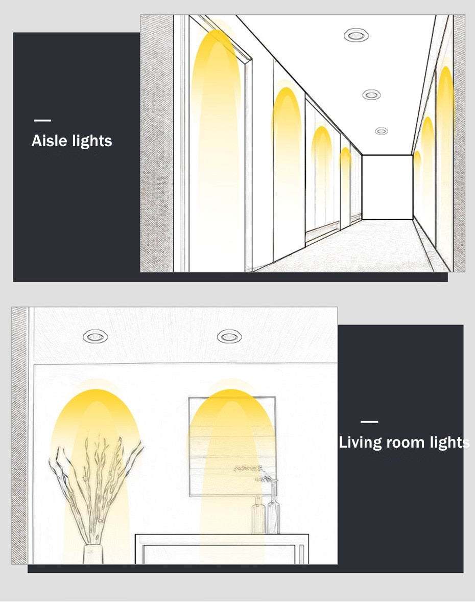 DVOLADOR Black Dimmable LED COB Downlight Surface Mounted LED Ceiling 3W/5W/7W/10W Housing AC85-265V Downlight with LED Driver