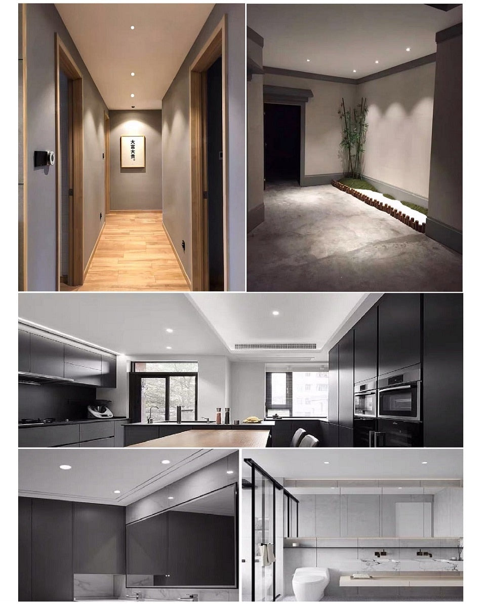 etrnLED 12V Mini Led Light Focus 1W Ceiling Spot Recessed Downlight Interior Outdoor Verandas Stairs Waterproof Bath Sauna Lamp