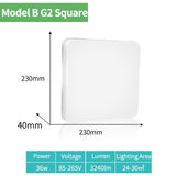 K-RU LED Panel Lamps AC 85-265V 6W 9W 18W 24W Ultra Thin Wall Light Surface Mounted Lamp Indoor Lighting Modern Home Lighting