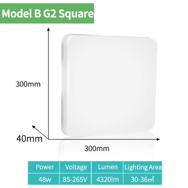 K-RU LED Panel Lamps AC 85-265V 6W 9W 18W 24W Ultra Thin Wall Light Surface Mounted Lamp Indoor Lighting Modern Home Lighting