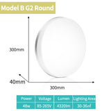 K-RU LED Panel Lamps AC 85-265V 6W 9W 18W 24W Ultra Thin Wall Light Surface Mounted Lamp Indoor Lighting Modern Home Lighting