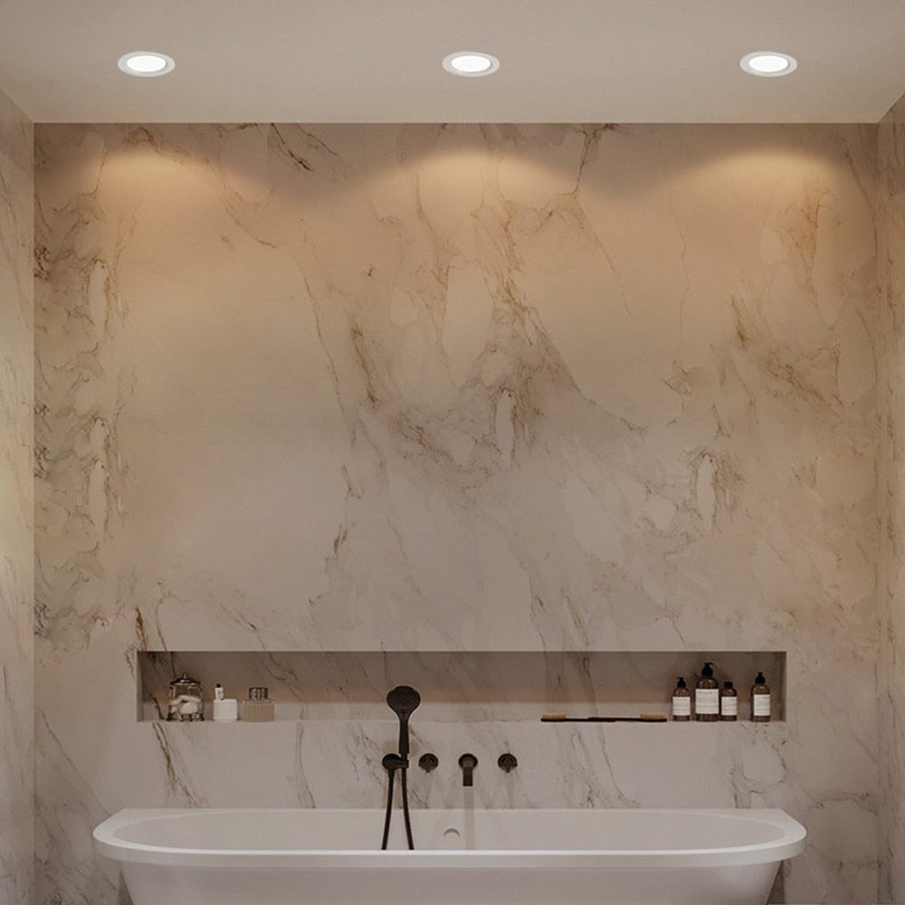 IP65 Waterproof LED Downlight 5W 7W 9W 12W 15W Waterproof Recessed lamp LED Ceiling Spot Light For Bathroom lighting Fixtures