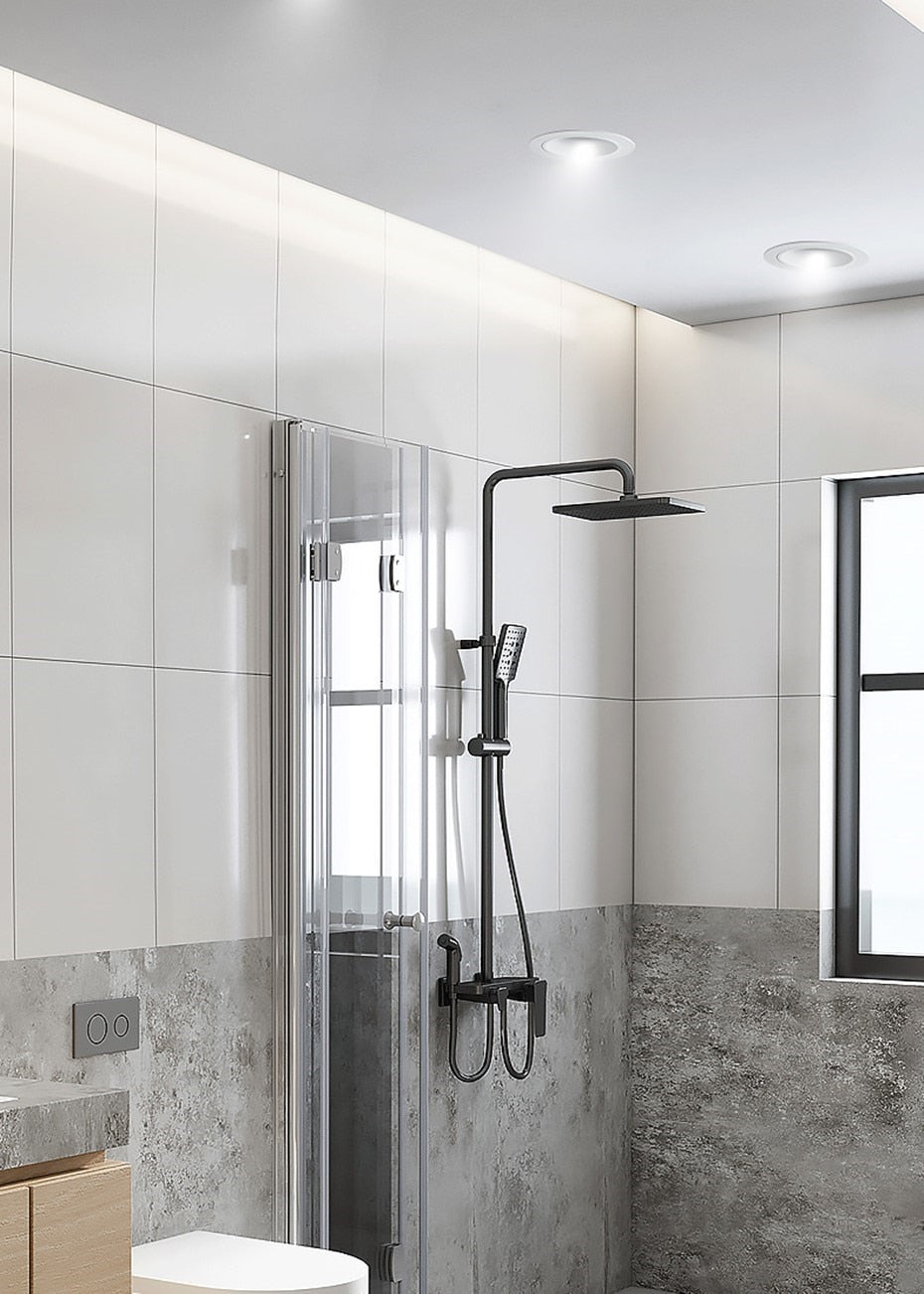 IP65 Waterproof LED Downlight 5W 7W 9W 12W 15W Waterproof Recessed lamp LED Ceiling Spot Light For Bathroom lighting Fixtures