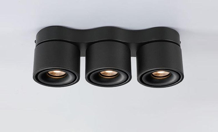 Dimmable Folding Rotating LED Downlights 27W 36W 48W COB LED Ceiling Spot Lights AC 110V 220 230V Room Lamps Indoor Lighting