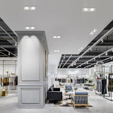 Square Recessed LED Dimmable Downlights Panel Lights AC90~260V COB LED Spotlights LED Recessed Ceiling Lamps Indoor Lighting