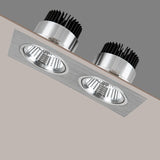 Square Recessed LED Dimmable Downlights Panel Lights AC90~260V COB LED Spotlights LED Recessed Ceiling Lamps Indoor Lighting