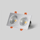Square Recessed LED Dimmable Downlights Panel Lights AC90~260V COB LED Spotlights LED Recessed Ceiling Lamps Indoor Lighting