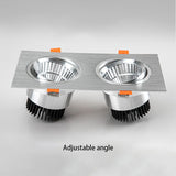 Square Recessed LED Dimmable Downlights Panel Lights AC90~260V COB LED Spotlights LED Recessed Ceiling Lamps Indoor Lighting