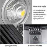 Square Recessed LED Dimmable Downlights Panel Lights AC90~260V COB LED Spotlights LED Recessed Ceiling Lamps Indoor Lighting