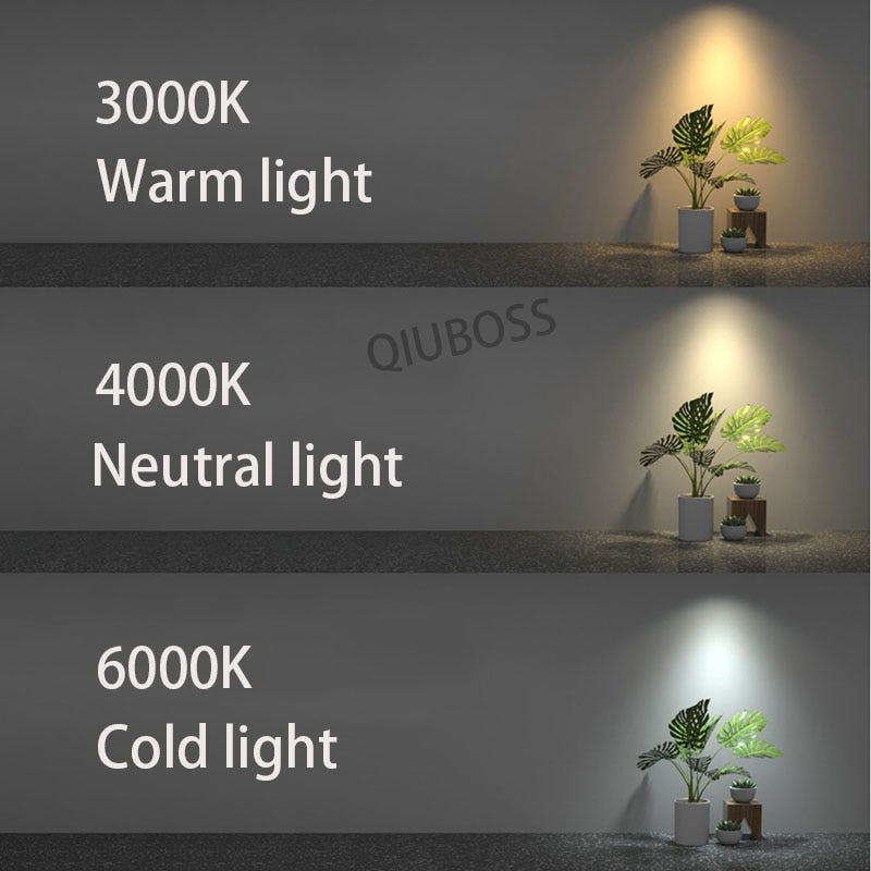 Square Recessed LED Dimmable Downlights Panel Lights AC90~260V COB LED Spotlights LED Recessed Ceiling Lamps Indoor Lighting