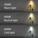 Square Recessed LED Dimmable Downlights Panel Lights AC90~260V COB LED Spotlights LED Recessed Ceiling Lamps Indoor Lighting