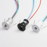 RGB LED Mini Downlight Recessed Ceiling Spot Light KTV Bar Party Stage Down Light 12V 1W Canopy Spot Led Stair Cabinet Spotlight