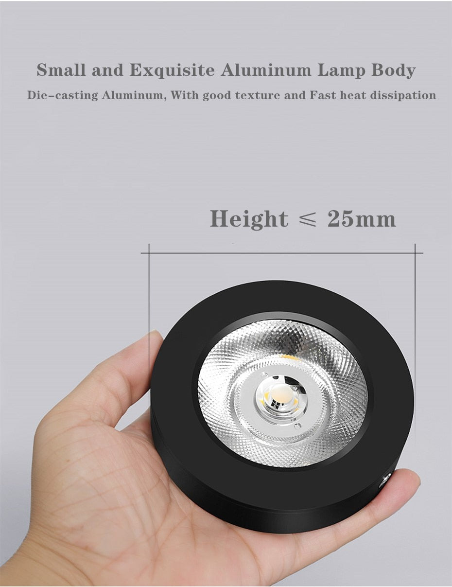 Led Downlight Ultra Slim LED Spotlight 220V Ceiling 5W 7W 10W Spot Lights Surface Mounted Lamp Bedroom Kitchen Indoor Lighting