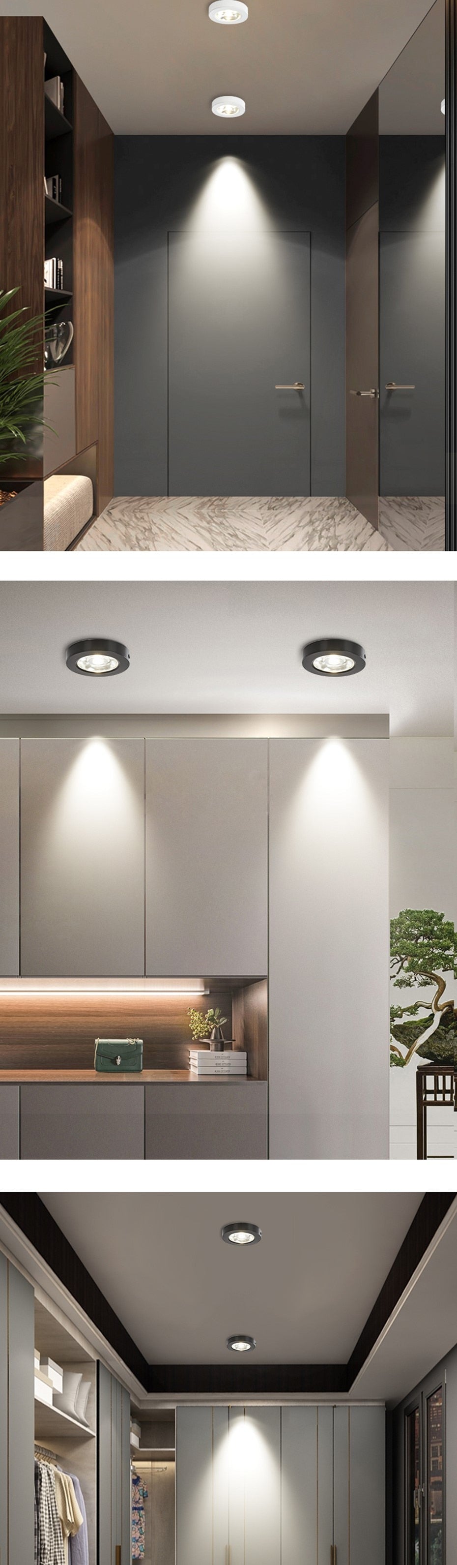 Led Downlight Ultra Slim LED Spotlight 220V Ceiling 5W 7W 10W Spot Lights Surface Mounted Lamp Bedroom Kitchen Indoor Lighting