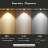 Round LED Recessed Dimmable Ceiling Downlights Aluminum LED Ceiling Light COB AC90V-260V 9W 12W 15W LED Spotlight Background Lamp