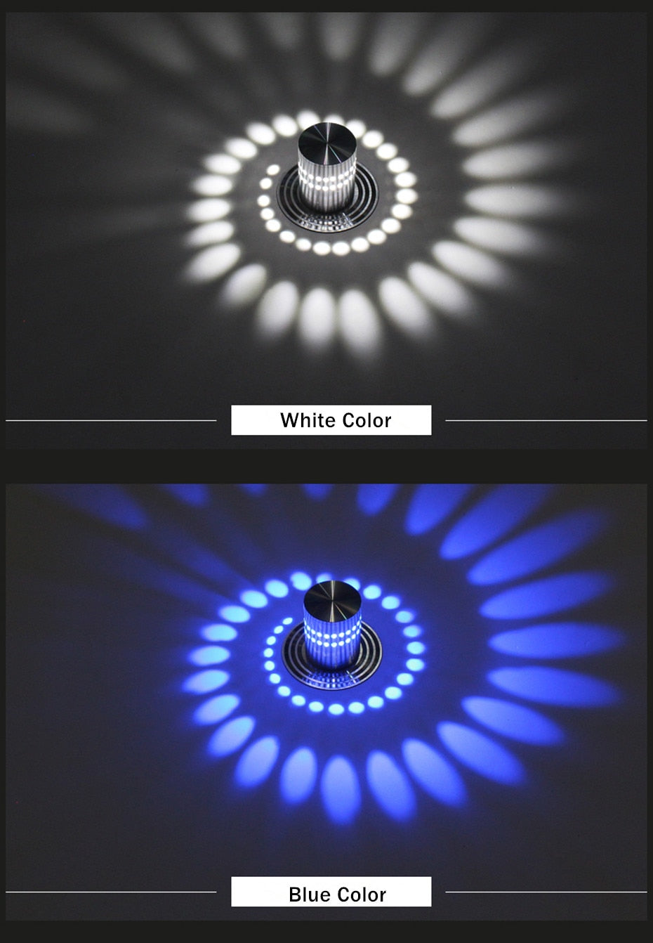 Wall Mounted led Downlight 3W RGB ceiling lamp wall Sconce for Art Gallery Decoration Balcony bedroom led Light Fixtures