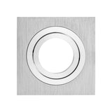 Square Recessed LED Ceiling Downlight Adjustable Ring Mounted Frame GU10/MR16 Lamp Holder Base Backet Spot Light Fixture Fitting