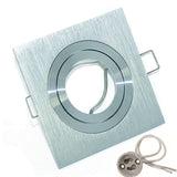 Square Recessed LED Ceiling Downlight Adjustable Ring Mounted Frame GU10/MR16 Lamp Holder Base Backet Spot Light Fixture Fitting