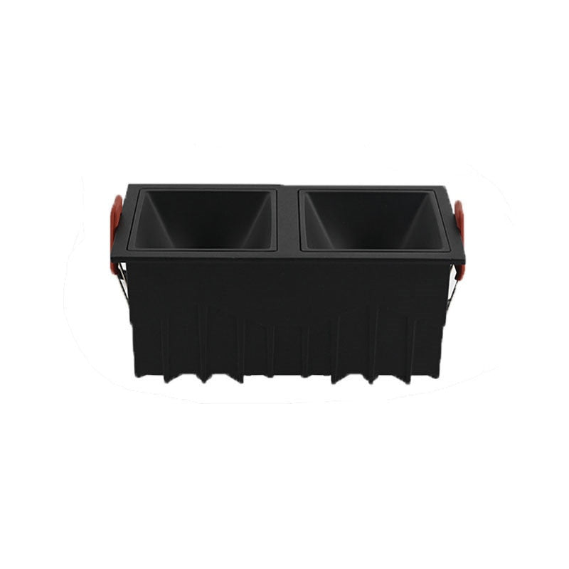 Square double-end Frameless  COB Recessed dimmable Downlight 2x9W 2x12W  LED Ceiling Spot Light for Bedroom Living room Kitchen