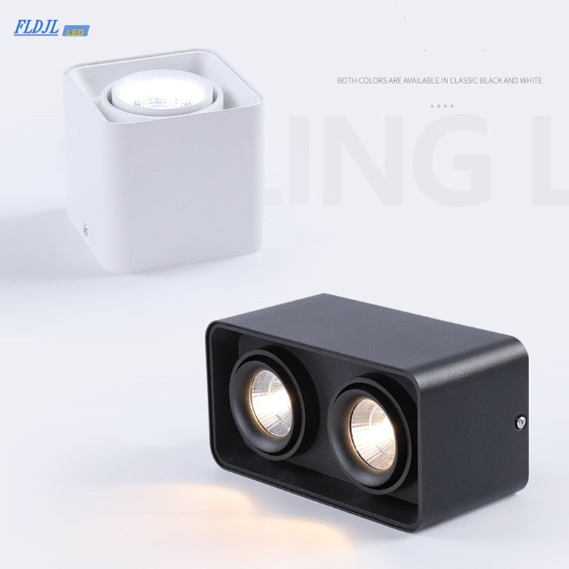 Dimmable surface mounted LED downlight 10W 15W 20W 30W COB LED ceiling spotlight AC110-220V LED  indoor lighting