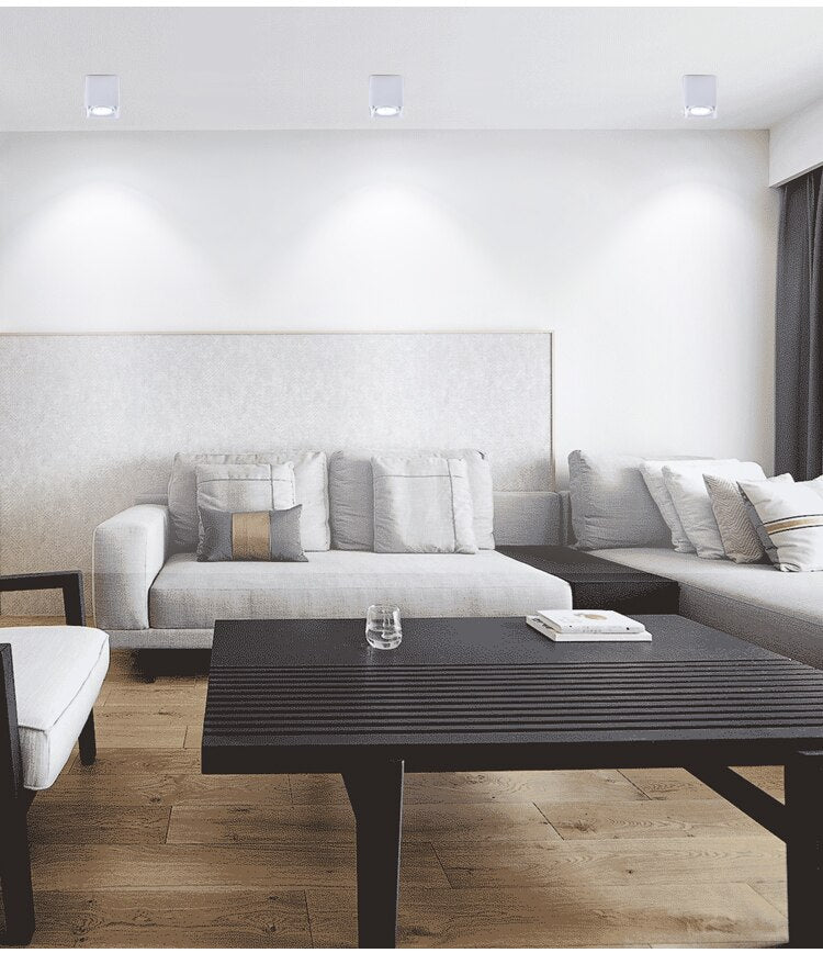 Dimmable surface mounted LED downlight 10W 15W 20W 30W COB LED ceiling spotlight AC110-220V LED  indoor lighting