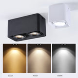 Dimmable surface mounted LED downlight 10W 15W 20W 30W COB LED ceiling spotlight AC110-220V LED  indoor lighting
