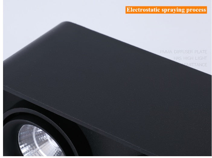 Dimmable surface mounted LED downlight 10W 15W 20W 30W COB LED ceiling spotlight AC110-220V LED  indoor lighting