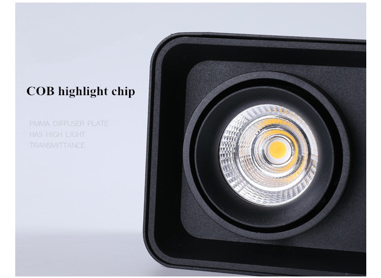 Dimmable surface mounted LED downlight 10W 15W 20W 30W COB LED ceiling spotlight AC110-220V LED  indoor lighting