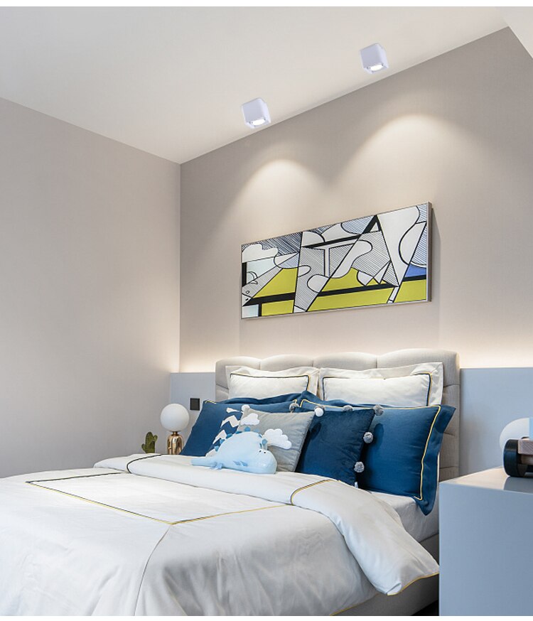 Dimmable surface mounted LED downlight 10W 15W 20W 30W COB LED ceiling spotlight AC110-220V LED  indoor lighting