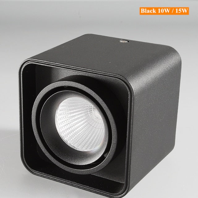 Dimmable surface mounted LED downlight 10W 15W 20W 30W COB LED ceiling spotlight AC110-220V LED  indoor lighting