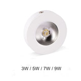 DBF Super Thin LED Surface Mounted Downlight 3W 5W 7W 9W Round Driverless Ceiling Spot Lamp for Cabinet Showcase AC 220V
