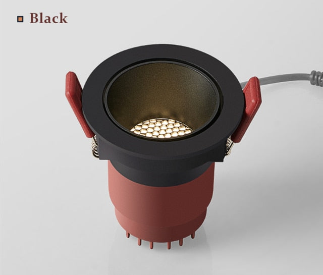 DBF 2021 Angle Adjust Anti-Glare LED Recessed Downlight 7W 12W 15W Honeycomb Nest Lens Ceiling Spot Lights Kitchen Living Room