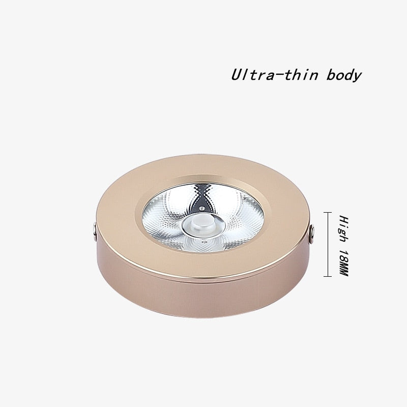 LED cob downlight surface mounted spot light Ultrathin lamp bulbs 3w 5w 7w 10w 15w 220V ceiling recessed Lights Indoor Lighting