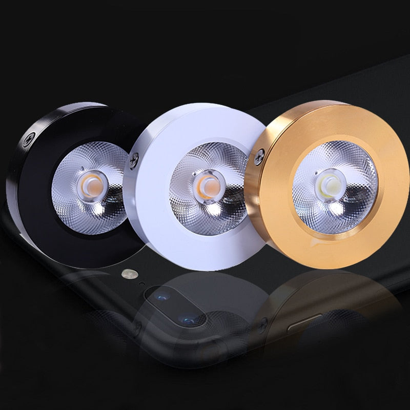 LED cob downlight surface mounted spot light Ultrathin lamp bulbs 3w 5w 7w 10w 15w 220V ceiling recessed Lights Indoor Lighting