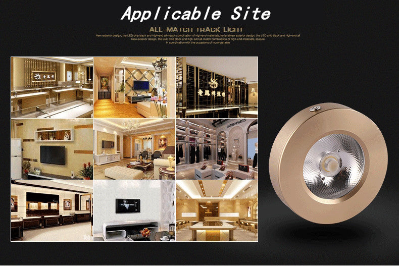 LED cob downlight surface mounted spot light Ultrathin lamp bulbs 3w 5w 7w 10w 15w 220V ceiling recessed Lights Indoor Lighting