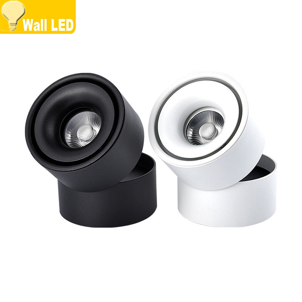 Surface Mounted Mini Embedded COB LED Downlights 5W 7W 10W 12W 360 degree rotation LED Ceiling Lamp Spot Light Downlight