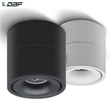 DBF Angle Adjustable LED Surface Downlight 360 Degree Rotatable 7W 10W 12W 15W LED Ceiling Spot Lamp AC85-265V Indoor Lighting