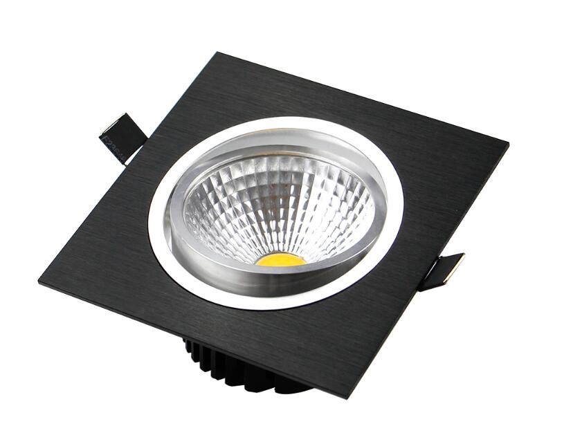 LED Dimmable Ceiling Square Cob Downlight Recessed Spot light 10w 20w AC85V-265V 110V / 220V  Bulb