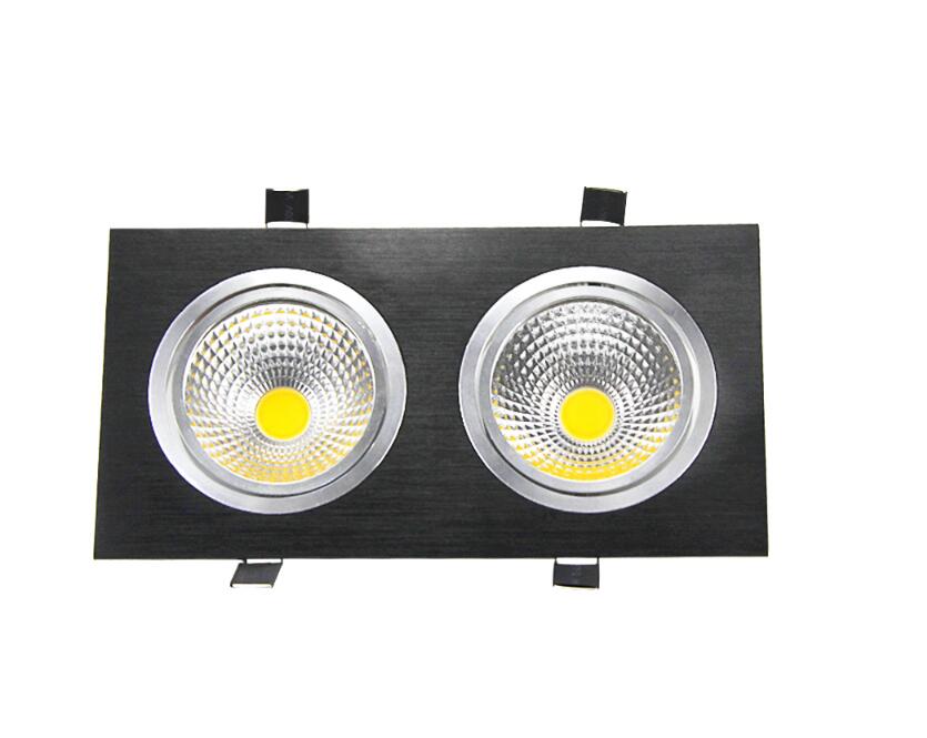 LED Dimmable Ceiling Square Cob Downlight Recessed Spot light 10w 20w AC85V-265V 110V / 220V  Bulb