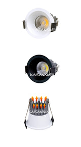 Anti-Corrosion Dimmable LED Downlight 3W 5W Anti-Glare Led Ceiling Lamp LED Spot Lighting Bedroom Kitchen COB Recessed Downlight