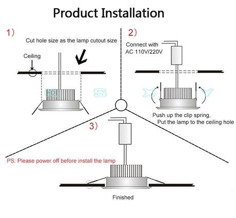 Anti-Corrosion Dimmable LED Downlight 3W 5W Anti-Glare Led Ceiling Lamp LED Spot Lighting Bedroom Kitchen COB Recessed Downlight