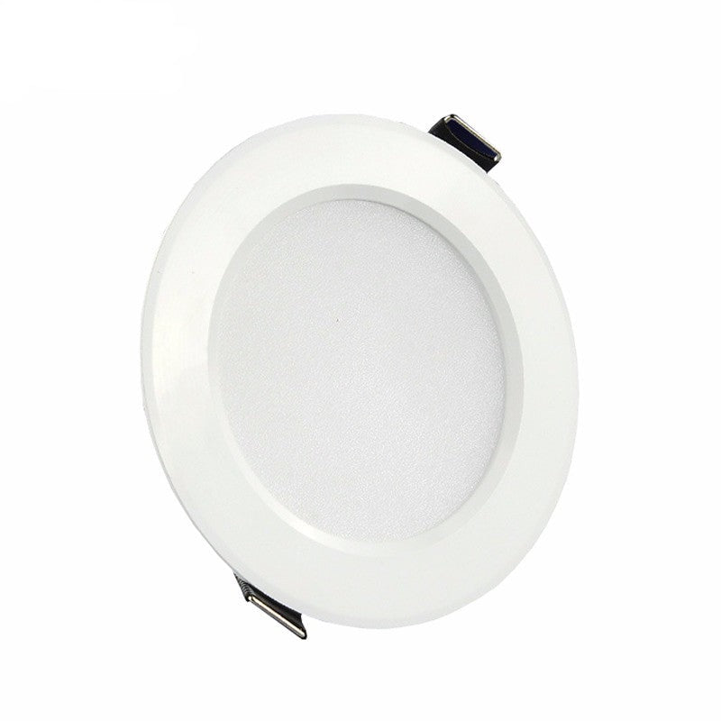 Changeable Led Downlight 5w 7w 9w 12w Ceiling Recessed Light Silver Frame 3 Color Change Warm Nature Cool White AC110-240V