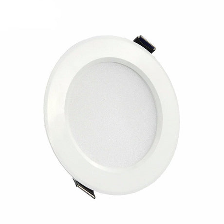 Changeable Led Downlight 5w 7w 9w 12w Ceiling Recessed Light Silver Frame 3 Color Change Warm Nature Cool White AC110-240V