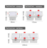 Modern Design LED Ceiling Downlight Adjustable 60 Degree Recessed Led  Downlight 7W 14W Ceiling Spot Light Fixture 3000K 6000K