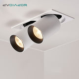 Led Recessed Ceiling Downlight Dimmable Ceiling Lamp Stretchable Down light For Clothes Store Coffee Lighting