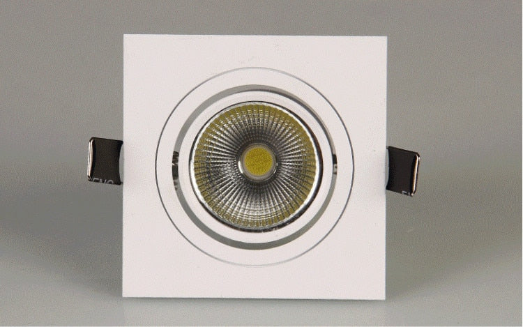 LED Down Light Square 7W 9W 12W Led Downlight COB Dimmable Recessed Led Ceiling Spot Light Lamp AC85-265V Driver Indoor lighting