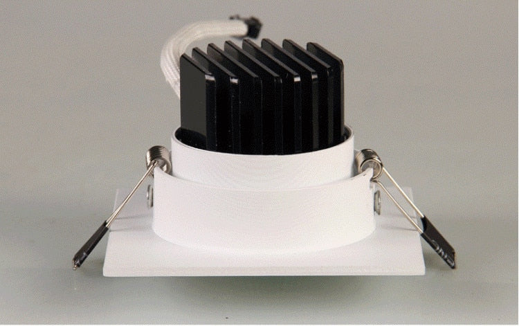 LED Down Light Square 7W 9W 12W Led Downlight COB Dimmable Recessed Led Ceiling Spot Light Lamp AC85-265V Driver Indoor lighting