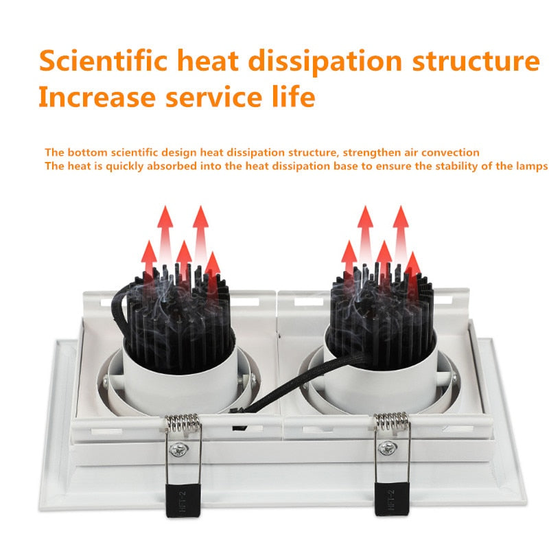 Dimmable Led downlight light COB Ceiling Spot Light 10w 20W 30W ceiling recessed Lights Indoor Lighting AC110V-220V