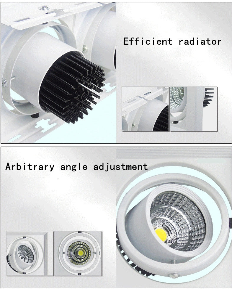 Dimmable Led downlight light COB Ceiling Spot Light 10w 20W 30W ceiling recessed Lights Indoor Lighting AC110V-220V